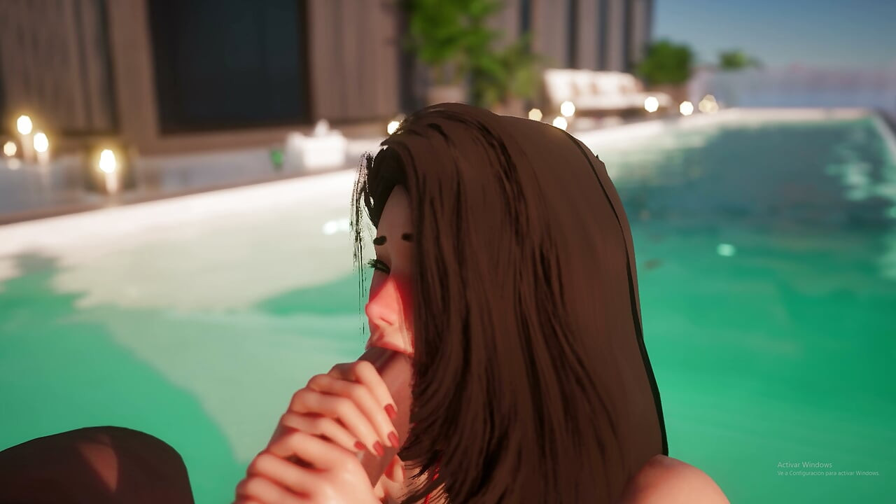 옥상에서 거친 섹스
