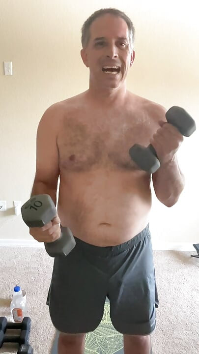 Stretching and lifting weights