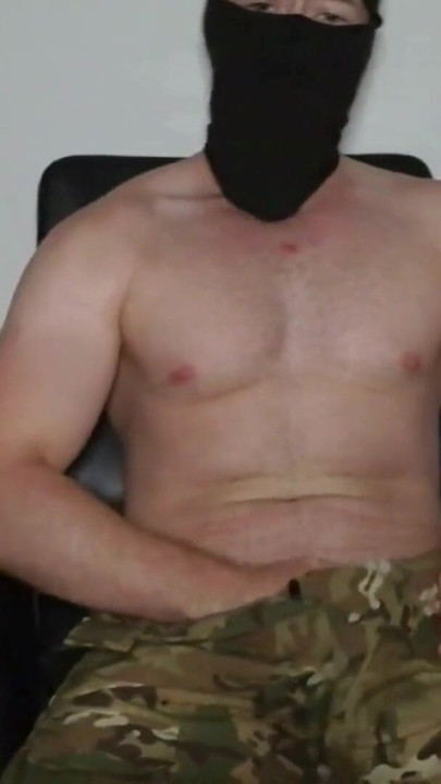 Soldier In Uniform Edgt Himself Live And Makes You Cum | Clip 1