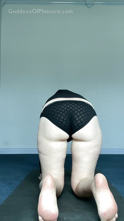Caught Doing Yoga Pantless (JOI)