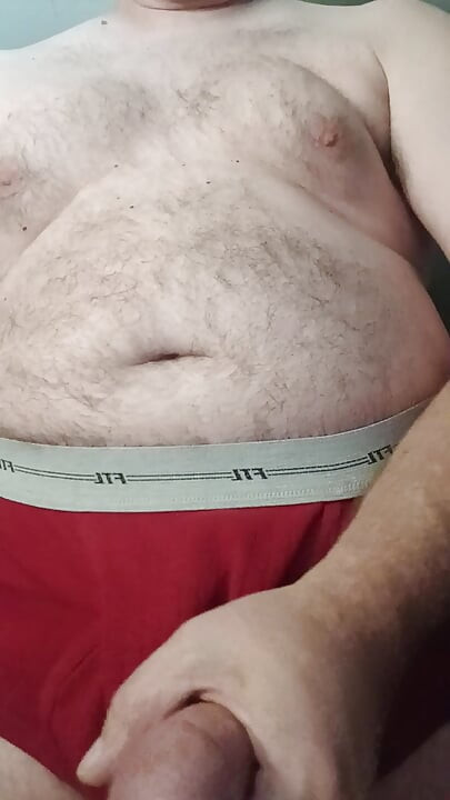 Red FTL briefs cum video