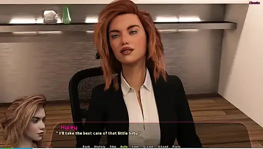 Haley hikayesi #17 - Haley ve Johannes Adriana'nın evine baktı... Johannes yemek masasında Haley'i sikiyor