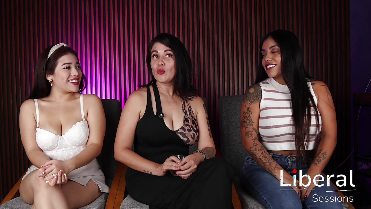 MATURE MILF WITH TREMENDOUS TITS, RECORDS HER FIRST THREESOME WITH 2 STRANGERS.
