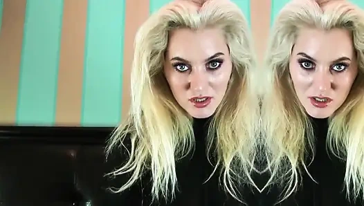 Spandex Catsuiit and Latex Gloves