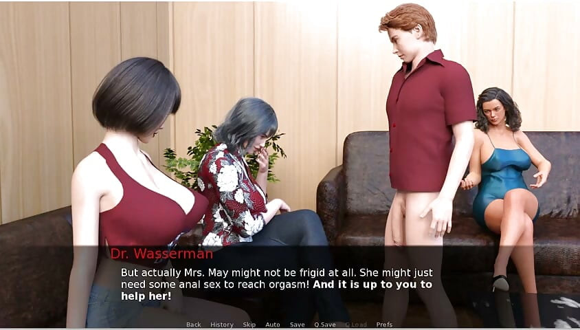 Milftopia - Gameplay - Roleplay - Stepmom Strapon by Stepdaughter and Gets Their First Time Anal