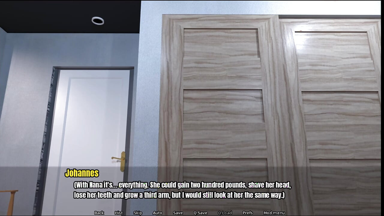 Grandma's house, we watched porn together, she really touched my dick