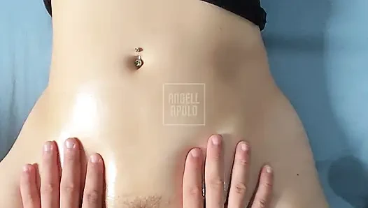 Пара-любитель — большая жена после красивого масляного массажа