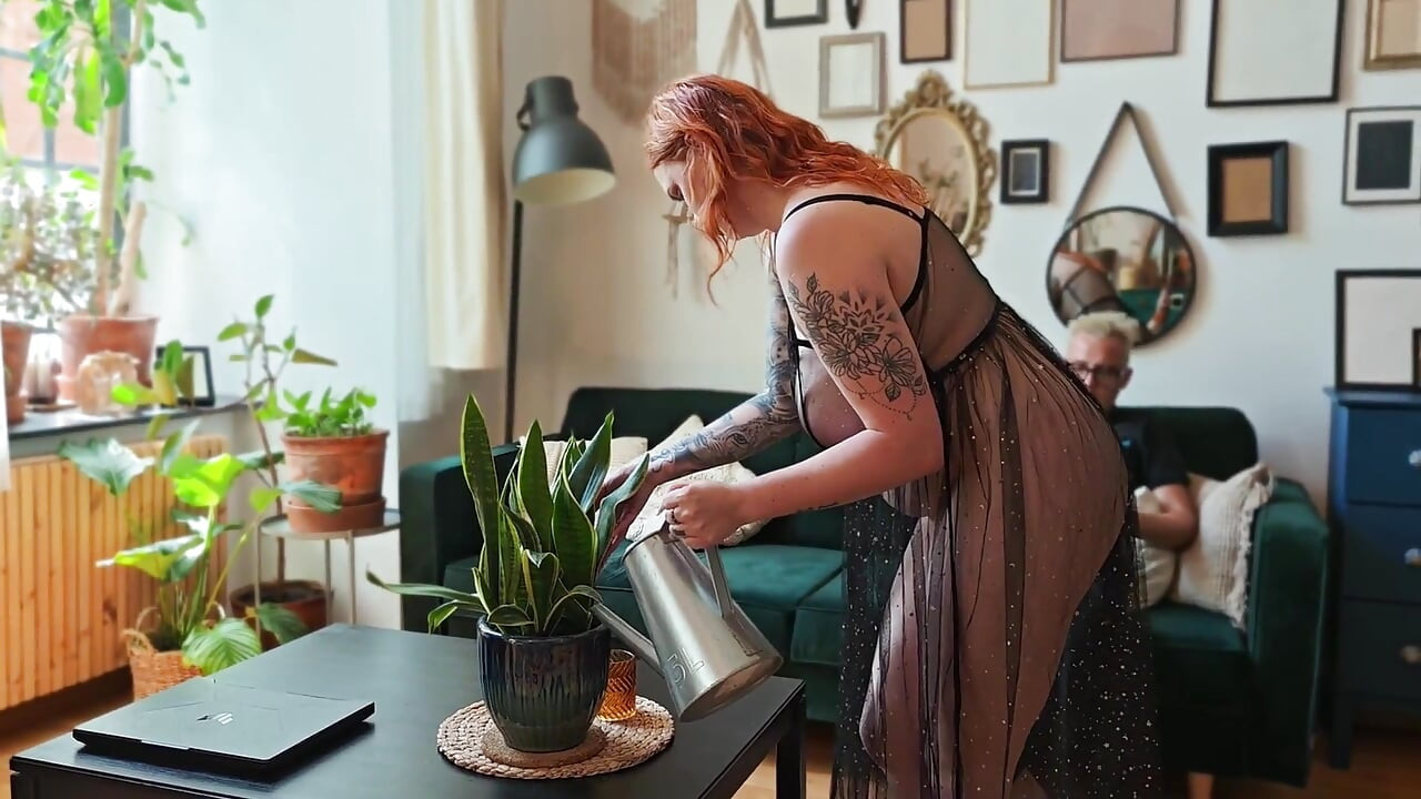 My Employer Fucked Me in the Mouth, Then Fucked Me While Watering the Flowers