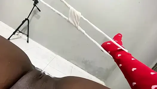 Brutal masturbation of a soaked slut who won't stop moaning