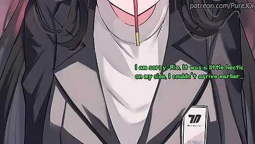 Rio from Blue Archive tests her new innovation on you (Feet and Pantyhose)