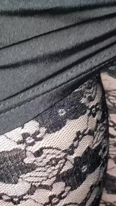 タンパンティーストの黒のジプールレギンス