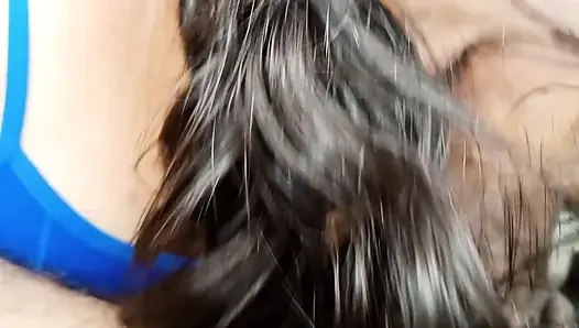 My young stepsister sucks my cock with such eagerness that it drives me crazy