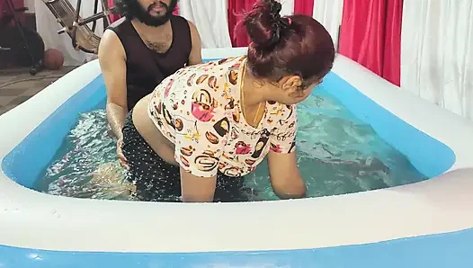 Mallu Couple Swimming Pool Fuck with Blow Job