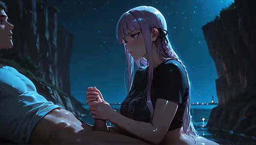 Ay ışığı baştan çıkarma: büyük yarağının yıldızlı gökyüzüm olduğu ve sıkı götümü dölle doldurduğu gece - atkins heaven