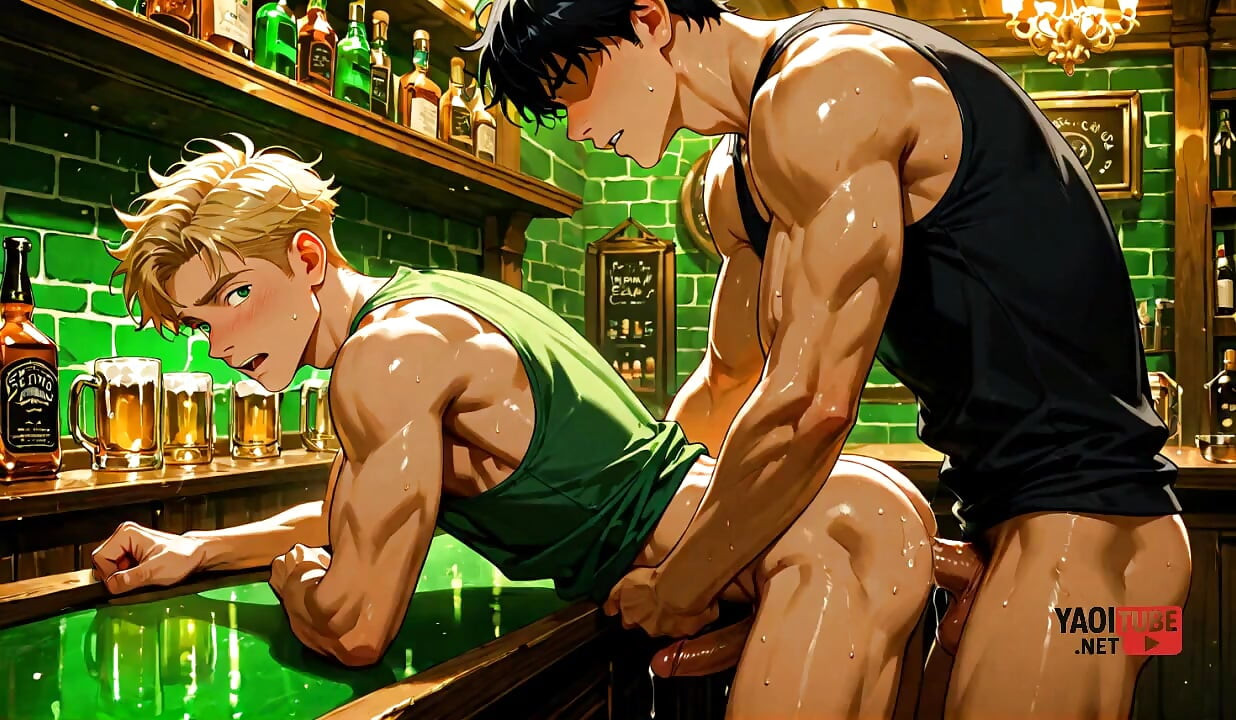 Yaoi - Blonďatá Twink ve sbírce obrázků v gay baru