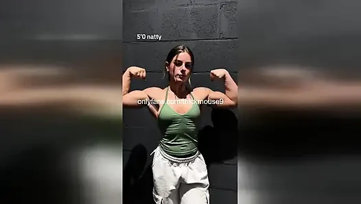 HOT TEEN LENA MOUSE FLASHES HER PUSSY WHILE DOING YOGA