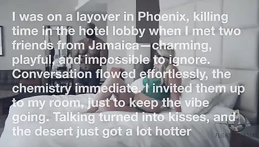 Phoenix Layover Otelde üçlü grup seks