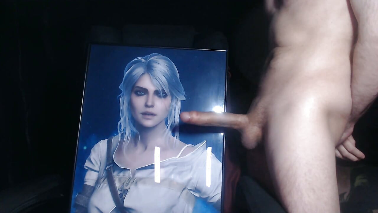 Cum Tribute for Ciri (game Character From Witcher 3)