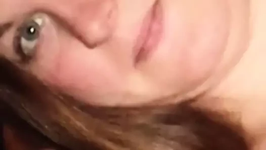 Nice cum shot right across her face