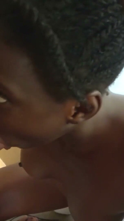 Giving my perfect amateur ebony girlfriend hardcore face fuck in camper van | Clip 2