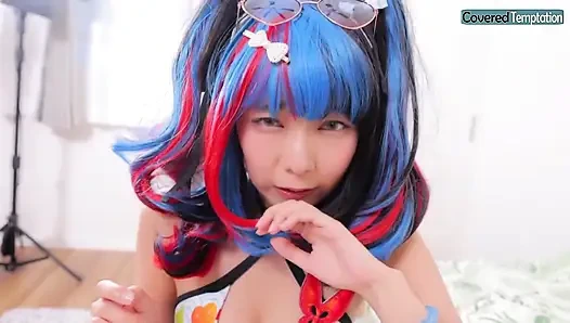 Idols niedliche Stimme führt zum Höhepunkt, ungewöhnliche POV-Einfügung verursacht einen sofortigen Orgasmus