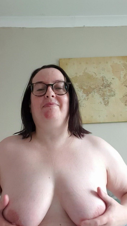 breast on show to say hello