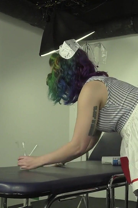 Hottie gets fucked deep after gagging on hard long cocks