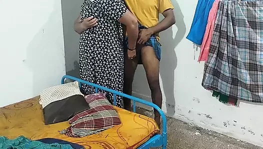 I inserted my big cock into Aunty's hairy pussy