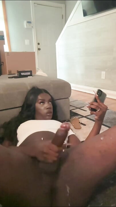 BLACK TRANS MONSTER DICK TEEN CUMPILATION (45 CUMSHOTS!!!)