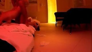 wife fucked doggy in a public spa