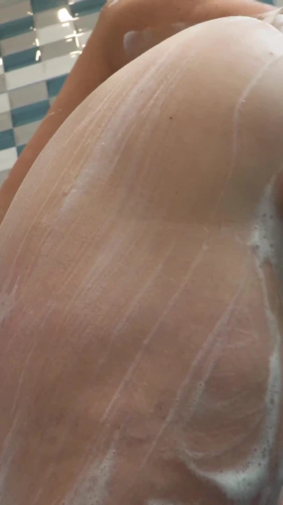 Grandma first soapy porn video