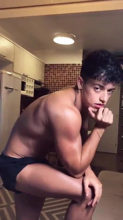Cute twink boy model