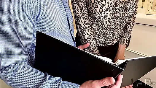 My New Secretary is a Keeper... Cum Twice on Her Tits and Once in Mouth