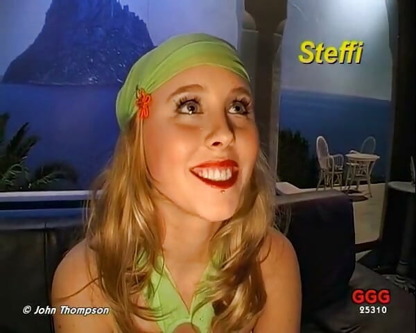 Ggg - Steffi the Sperm Bitch - Blonde Swallows Loads in Bukkake Gangbang