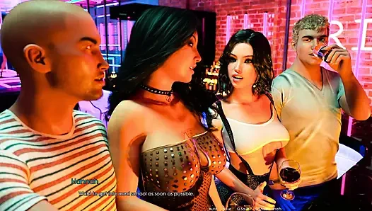 История куколда - Анна открывает ум своего бойфренда куколду в баре