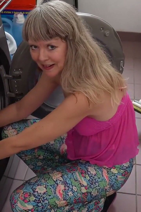 AuntJudysXXX - Laundry Day with your 53yo Stepaunt Jamie (POV)
