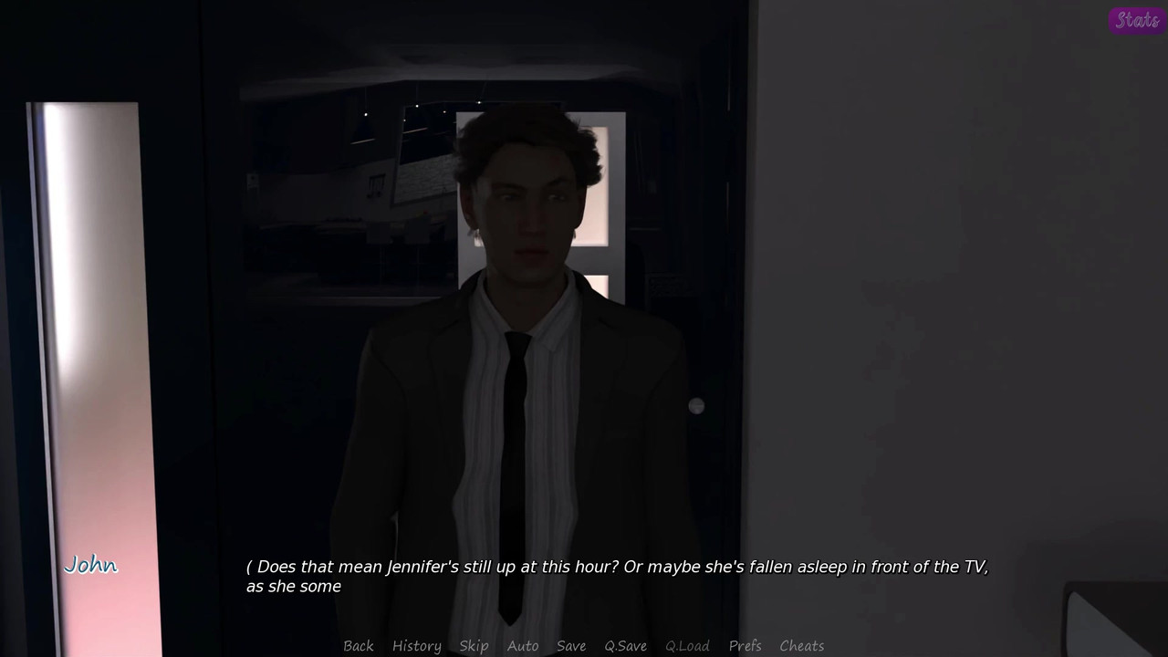 我继兄弟的妻子 #57 - 詹妮弗一边观看色情片一边抚摸自己并亲吻 John - 演示