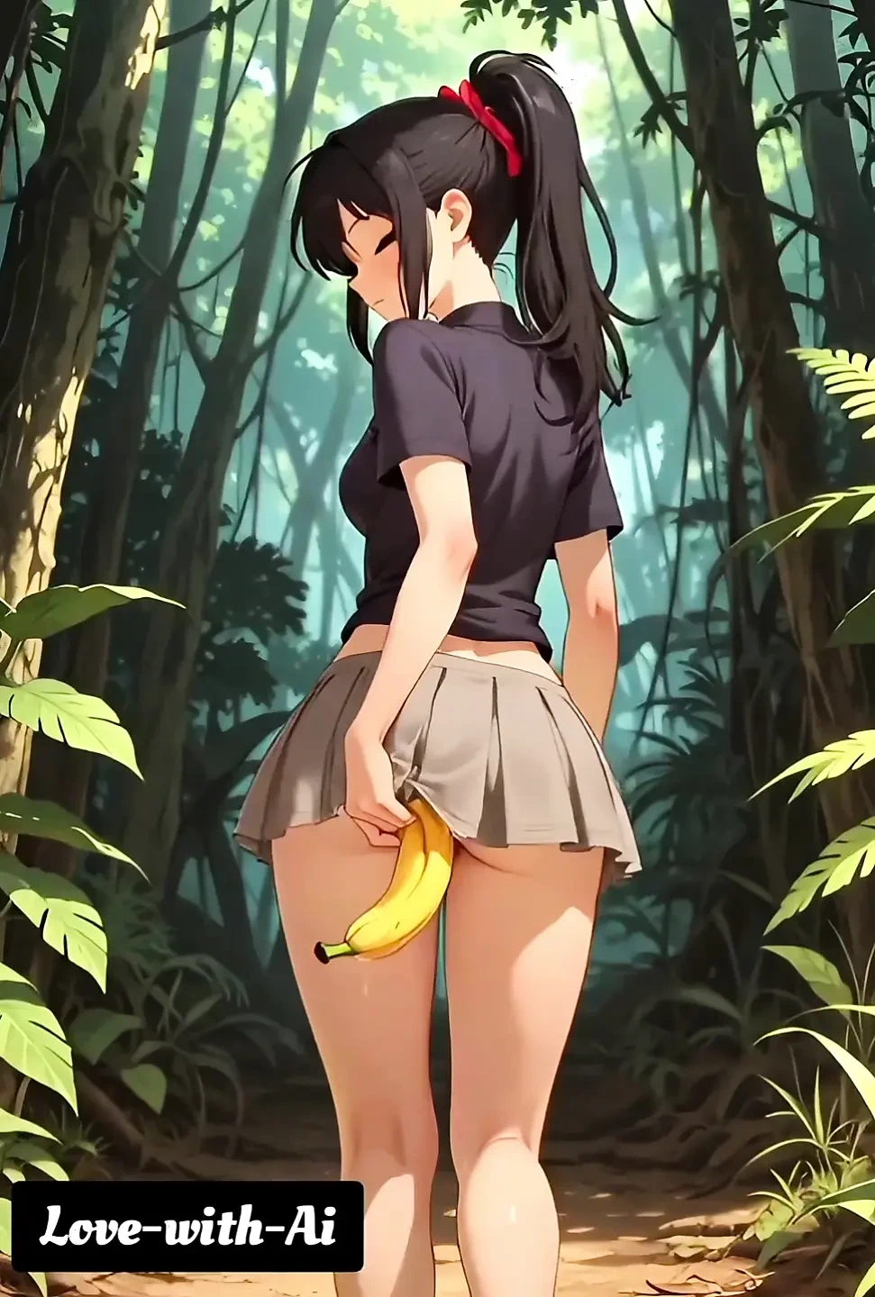 Hentai 2026 !  banana jungle , beautiful student compile .