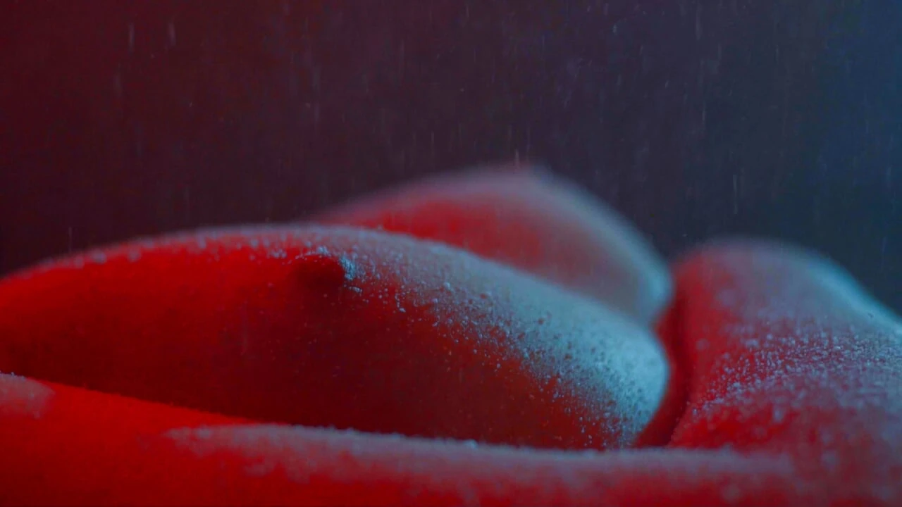 Snow Falling On My Tits And Pussy - Softcore Christmas Tease Closeup