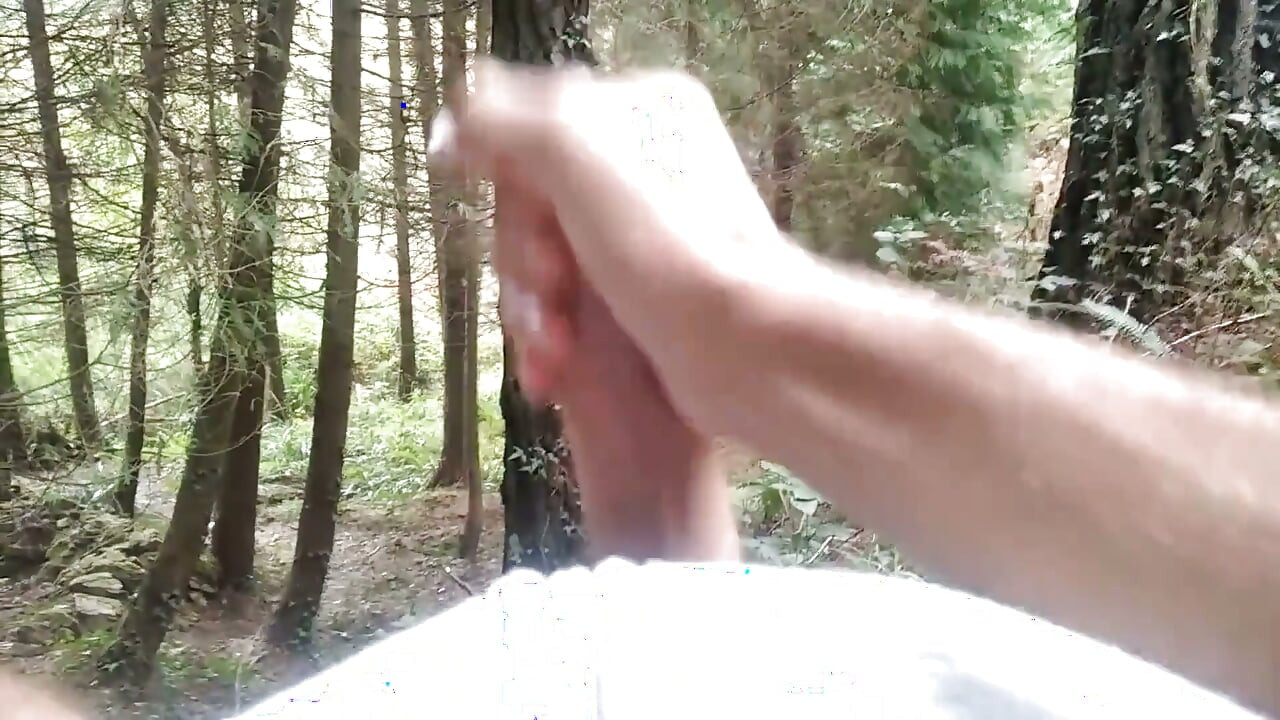 Hiker Takes Out His Dick Looking for Mushroomsand Unloads Semen in One of Them