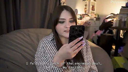 Porn story - ballgag I could only mumble while she fucked me with a strap-on