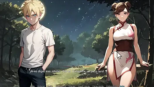 Kunoichi Tenten наслаждается сосать