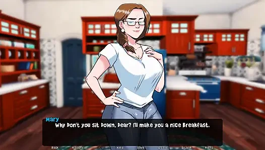 Kötülüğün şafağı: üvey anne üvey oğlunun büyük yarağını emiyor, yapışkan dölle kaplanıyor bölüm 18