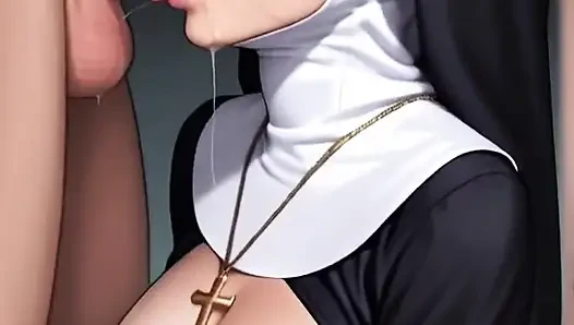 Biarawati cantik ini dientot habis-habisan sama biarawati gereja!
