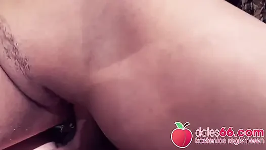 German blonde Tatjana Young picked up on street & fucked in city park