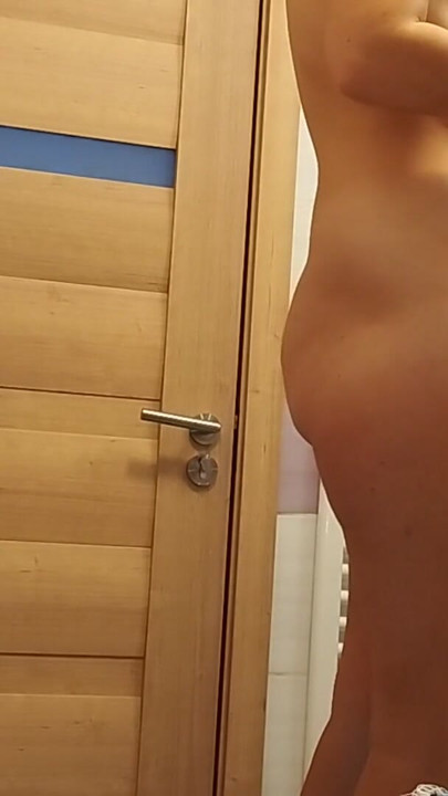 Amateur milf pussy, big ass, big tits. Sexy mom tries on pantyhose. Sexy brunette tries on clothes in fitting room. | Clip 3