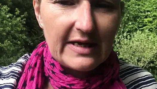 Outdoor Titty Play Whilst Walking in the Great Outdoors