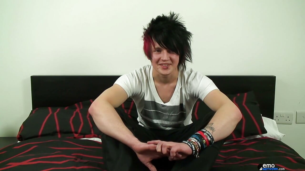 Gorgeous Louis Beats His Emo Meat