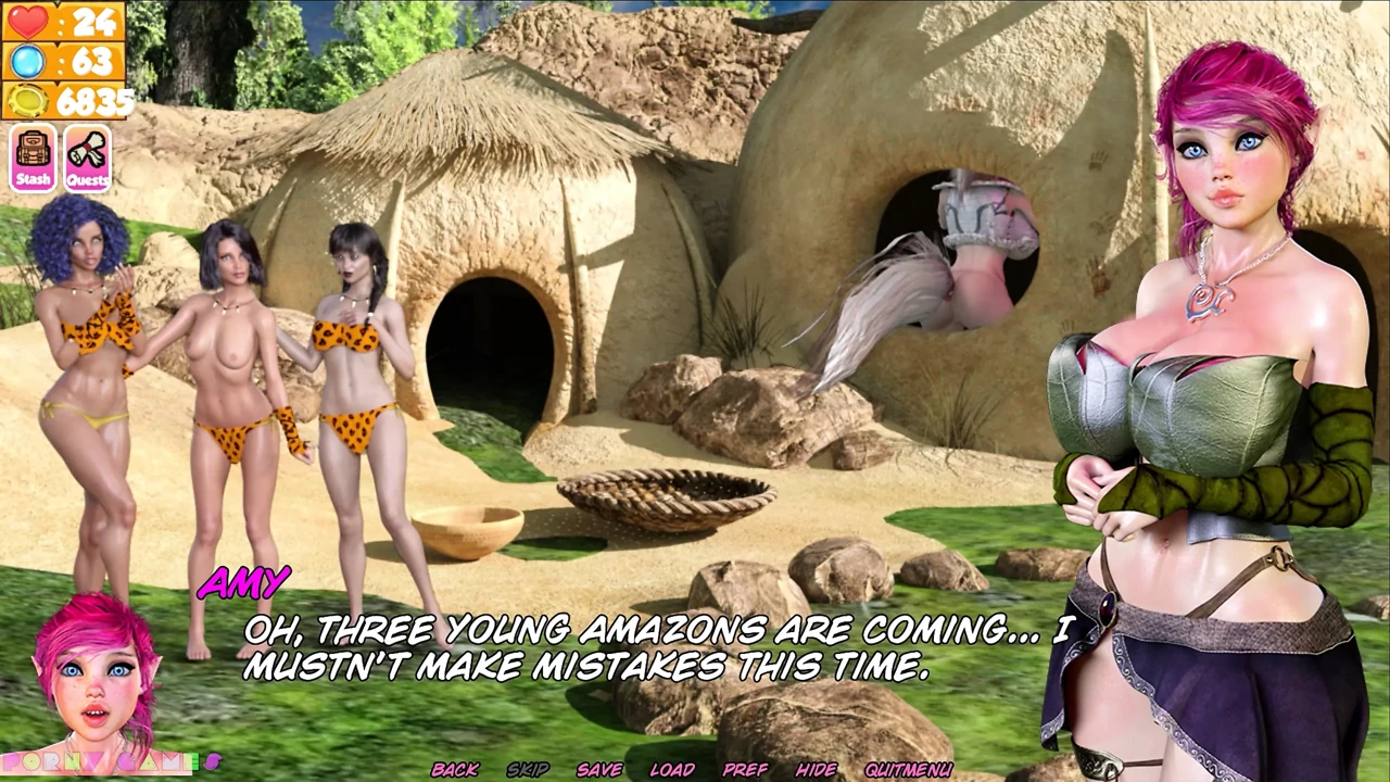 Dungeon slaves v0.59  - First contact with the amazon babes (2)