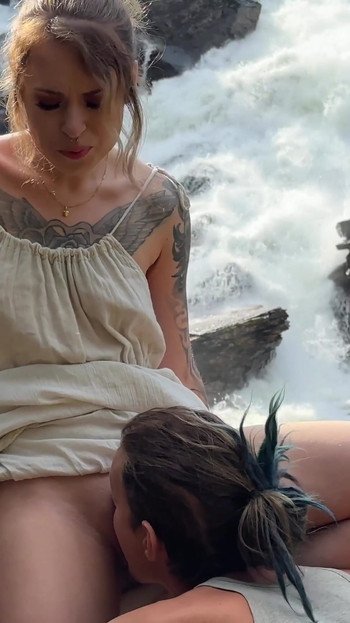 Spectacular moment from "Hot Sex by the Waterfall - We Couldn't Resist - RosySkye"